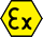 ATEX Ex hazardous area hexagon symbol